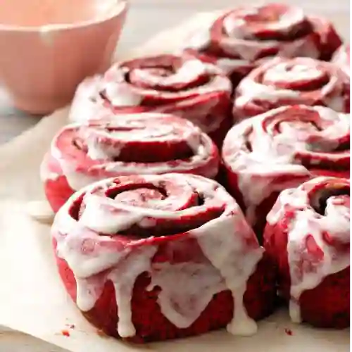 Red Velvet Cinnamon Rolls X 8