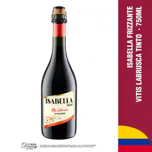 Isabella Vino Tinto Frizzante Vitis Labrusca