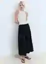Falda Kimolos Negro Talla XS Mujer Mango