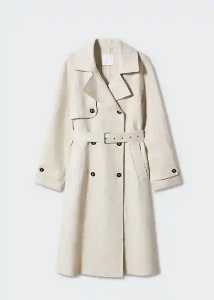 Gabardina Trench Morisca Piedra Talla 24 Mujer Mango