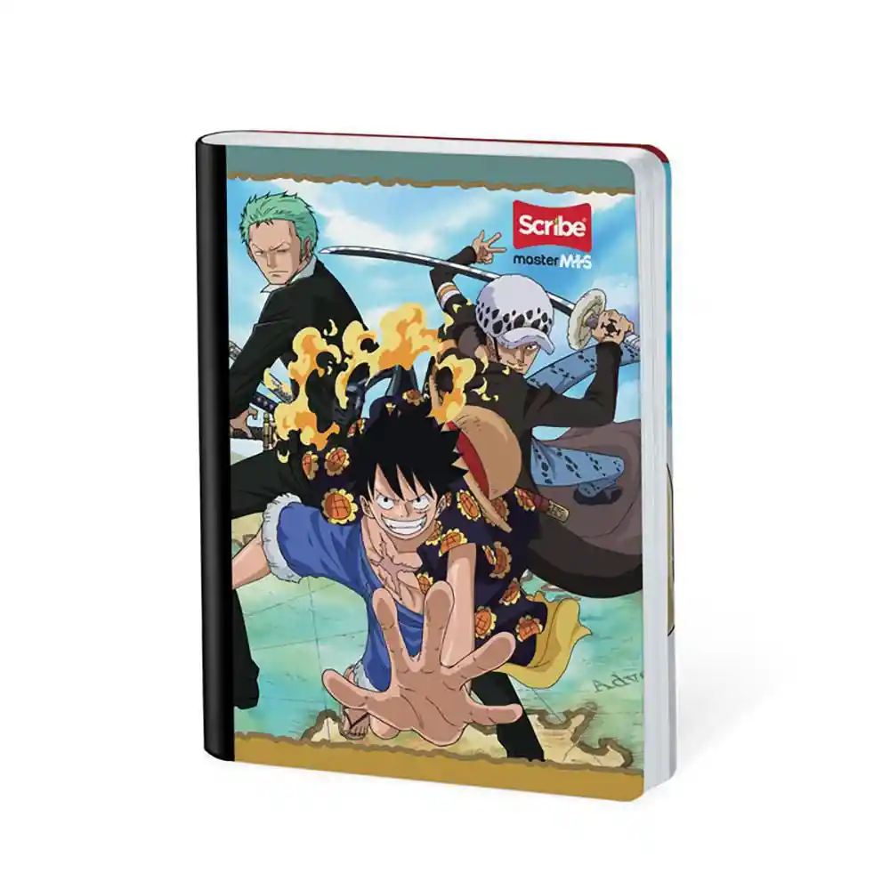 Cuaderno Onepiece Master Mas Cuadriculado 50 Hojas Cosido Scribe