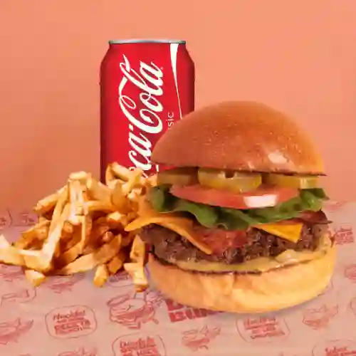 Burger Clásica + Papas + Bebida