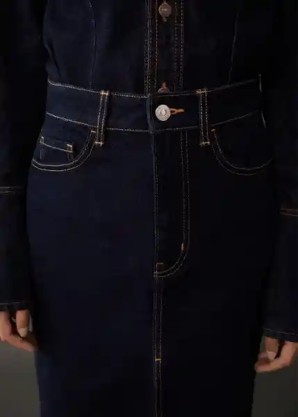 Falda Olivia Tejano Soft Talla XL Mujer Mango