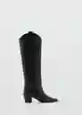 Botas Salsa Negro Talla 42 Mujer Mango