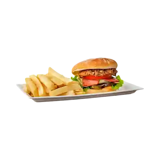 Hamburguesa Artesanal & Papas