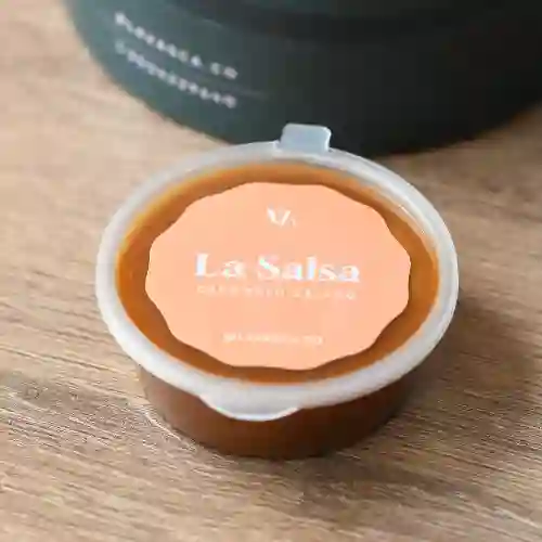 La salsa de caramelo salado