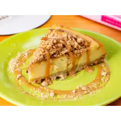 Cheesecake Durazno y Crocante de Canela