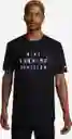 Nike Camiseta Df Tee Run Division Para Hombre Negro Talla M