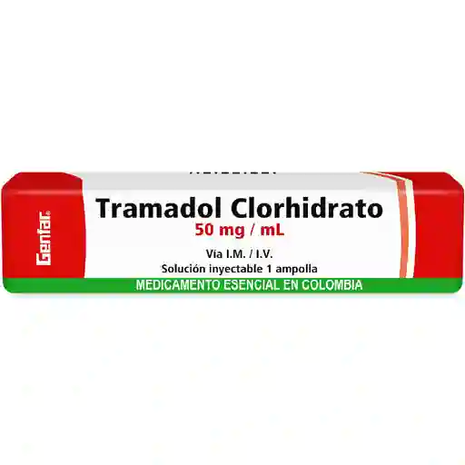 Genfar Tramadol Clorhidrato Solución Inyectable (50 mg/ 50 ml)