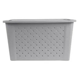M+Design Caja Organizadora Calada Gris 45 L