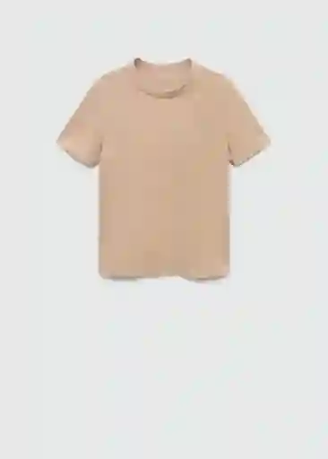 Camiseta Rita Beige Talla S Mujer Mango