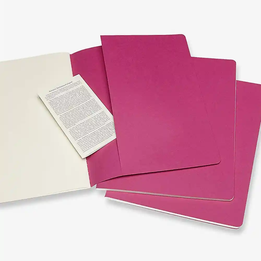 Inkanta Libreta Cahier Hoja Blanca Rosado XL