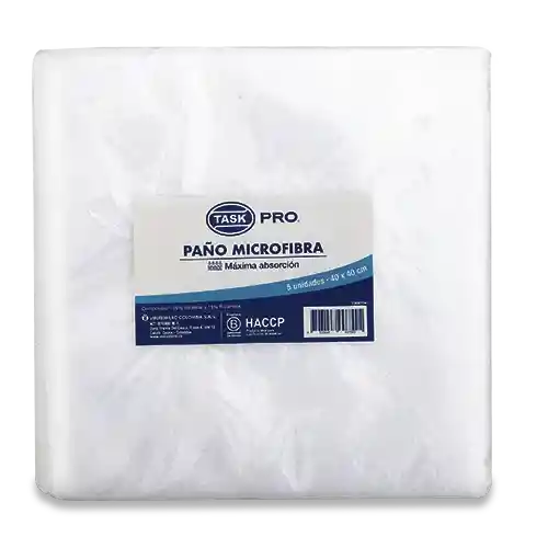 Task Pro Paño Microfibra Blanco
