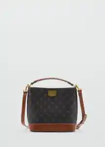 Bolso P Mike Marrón Talla 99 Mujer Mango