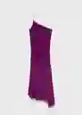Vestido Amina Morado Talla M Mujer Mango