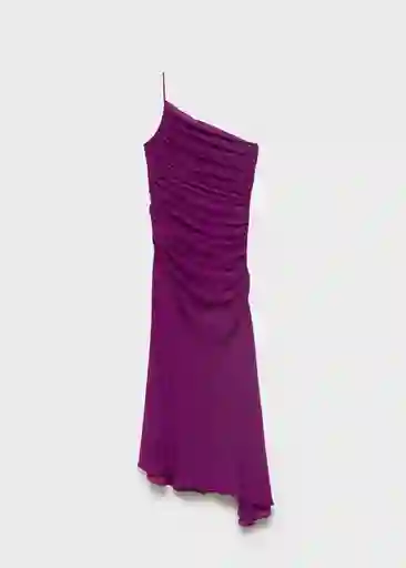 Vestido Amina Morado Talla M Mujer Mango