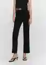 Pantalón Avaya Negro Talla 24 Mujer Mango