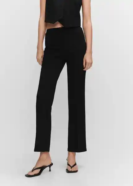 Pantalón Avaya Negro Talla 24 Mujer Mango