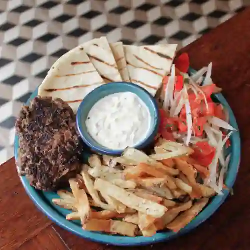 Gyro Al Plato con Kebab de Res