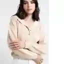  Saco Tejido Ayana Beige Goma Medio Talla S Naf-Naf 