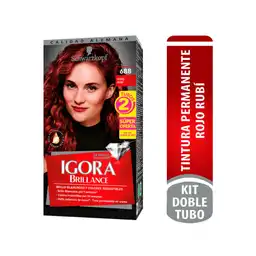 Igora Brillance Tinte Permanente Tono 688 Rojo Rubí