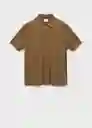 Polo Ricard Khaki Talla L Hombre Mango