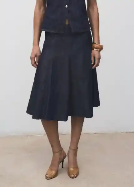 Falda Blanes Tejano Soft Talla XS Mujer Mango