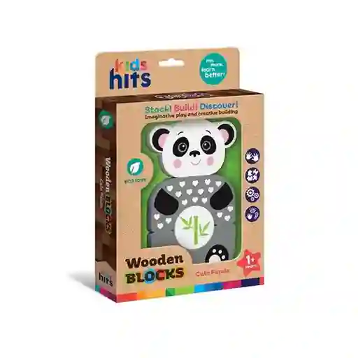 Toy Logic Juego Bloque de Madera Panda