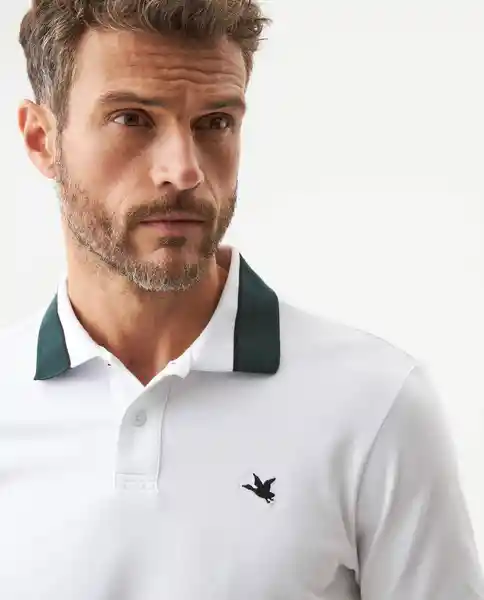 Camiseta Contrast Fabric Poloshirt Blanco 0 Claro T L Chevignon