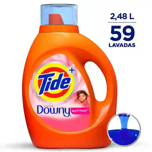 Tide Detergente Líquido Toque Downy 59 Loads