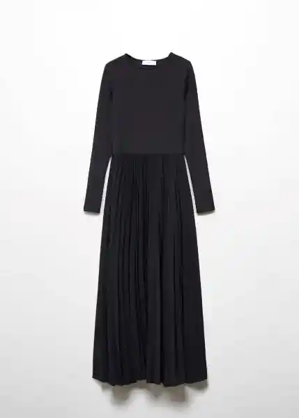 Vestido Caldera-A Negro L Mujer Mango