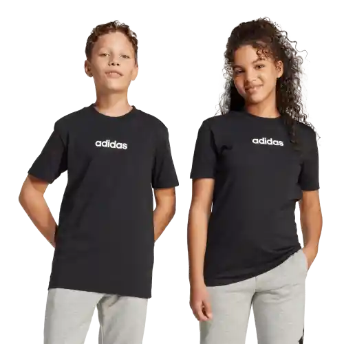 Adidas Camiseta Manga Corta Tee 160 de Niño Negro Talla L