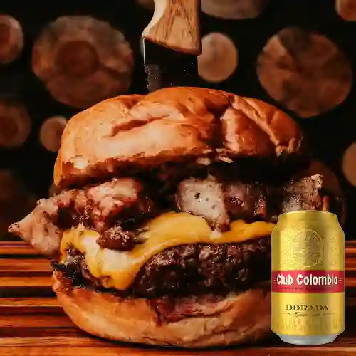 Combo Hamburguesa Bro´s + Club Colombia Dorada 355 ml