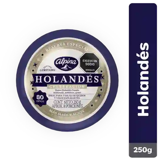 Queso Holandés Alpina Celebración 250 g