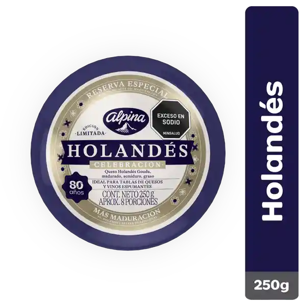 Queso Holandés Alpina Celebración 250 g