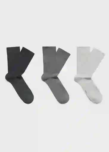 Calcetines Tigris Gris Talla 42 Hombre Mango