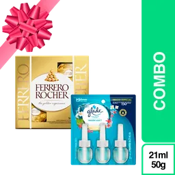 Combo Gratis Ferrero Rocher + Glade Aceite Paraiso Azul