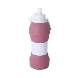 Vaso Plástico Plegable de Silicona de Rosa 600 mL Serie Miniso