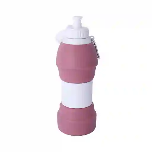 Vaso Plástico Plegable de Silicona de Rosa 600 mL Serie Miniso