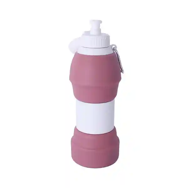 Vaso Plástico Plegable de Silicona de Rosa 600 mL Serie Miniso