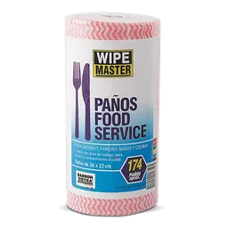 Wipe Master Paños Rojo Foo