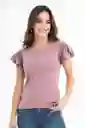 Ragged Camiseta Romina Color Morado Medio Talla S