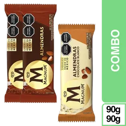 Combo Magnum Blanco Almendras + Magnum Almendras 2 Und