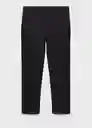Pantalón Oyster Negro Talla 42 Hombre Mango