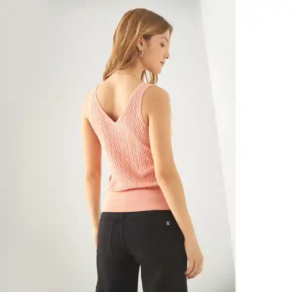 Saco Tejido Rosa Salmón Claro Talla S 162F204 Esprit