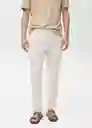 Pantalón Mauro Marfil Talla 40 Hombre Mango