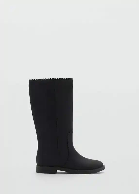 Botas Susan Negro Talla 37 Niñas Mango