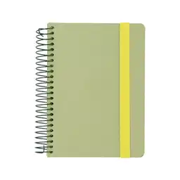 Cuaderno Tela Verde Matcha Diseño 0003 15 x 21 Casaideas