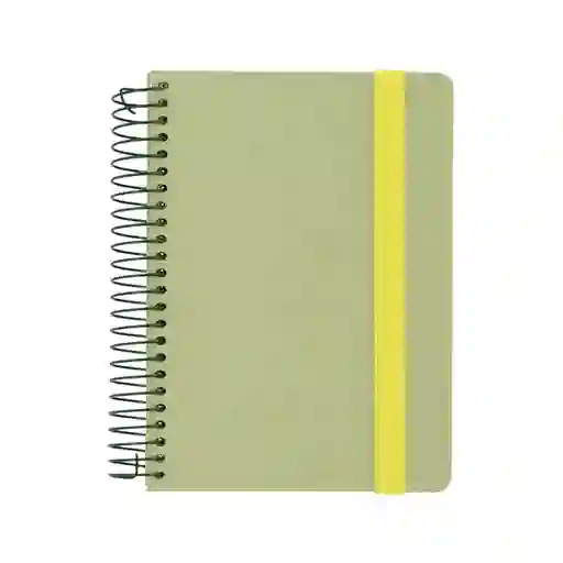 Cuaderno Tela Verde Matcha Diseño 0003 15 x 21 Casaideas