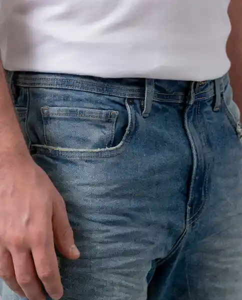 Jean Slim Hombre Azul Alférez Oscuro Talla 30 65630 Rifle